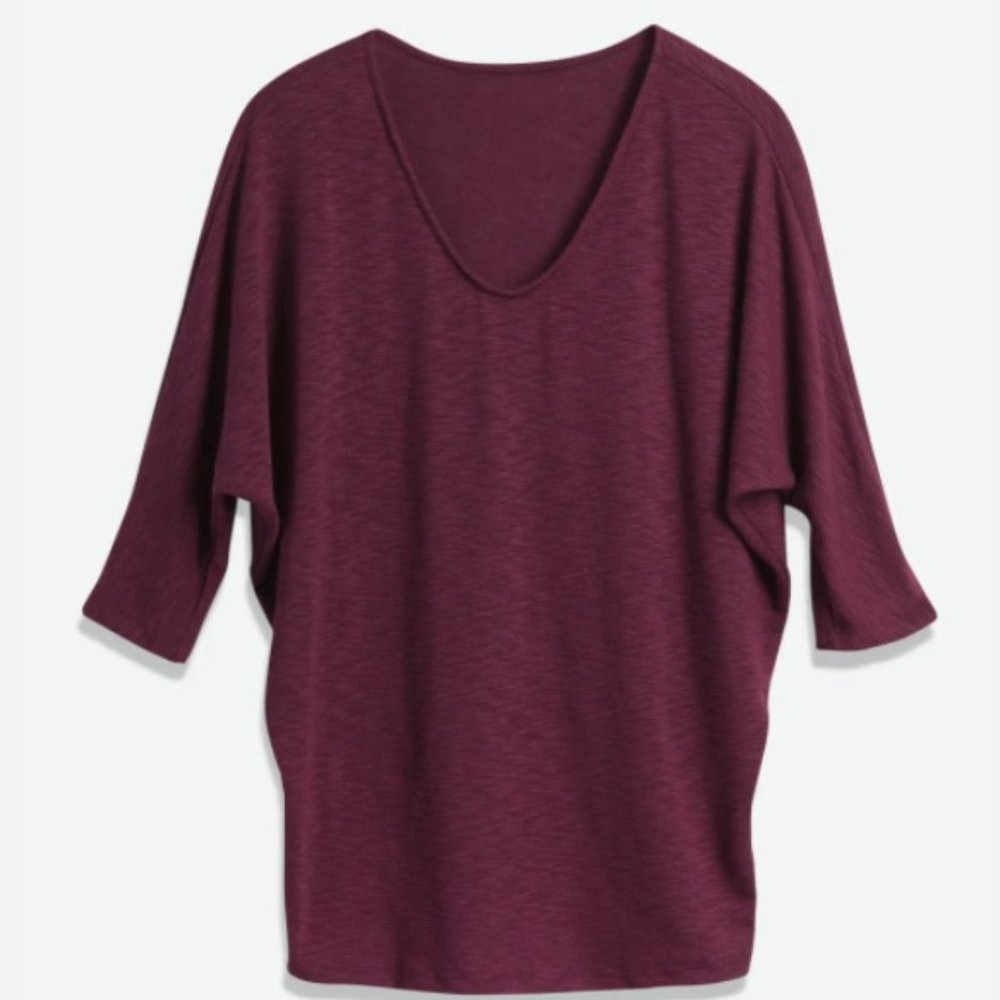 NWT XS Laila Jayde Bowie 3/4 Sleeve Dolman Knit Top